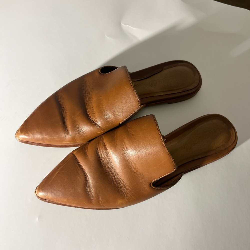 Madewell Tan Leather Women's Mules